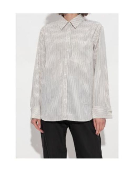Zadig & Voltaire White Morning Striped Shirt