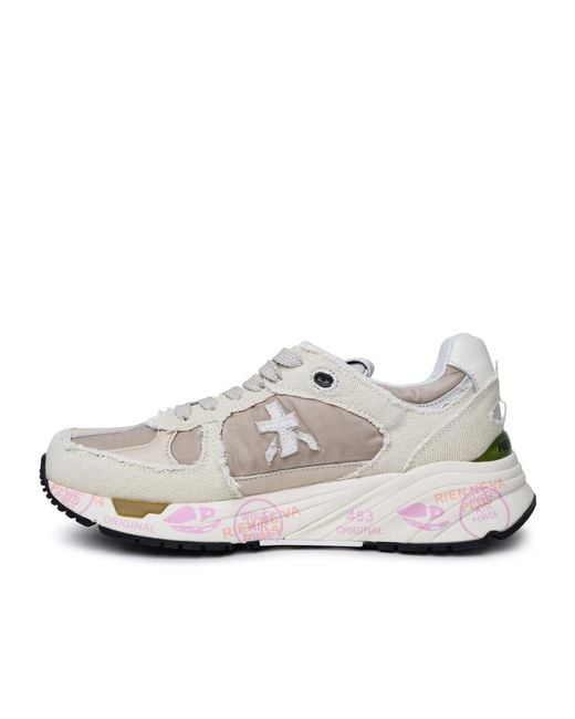 Premiata Gray Logo Logo Low-Top Casual Shoes