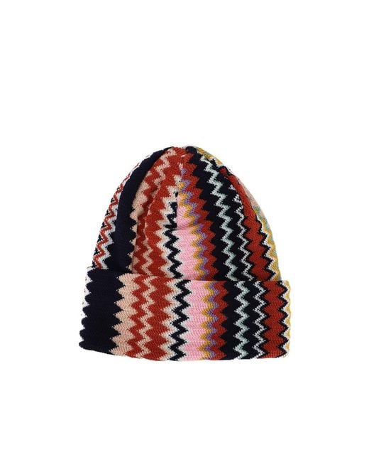 Missoni Red Knitted Hat