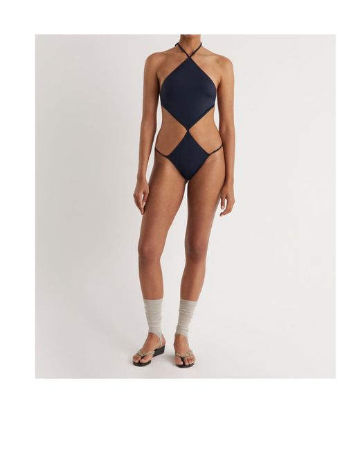 Paloma Wool Blue Sea Cut-Out Swimsuit