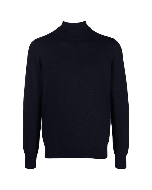 Gran Sasso Blue Virgin-Wool Sweater for men
