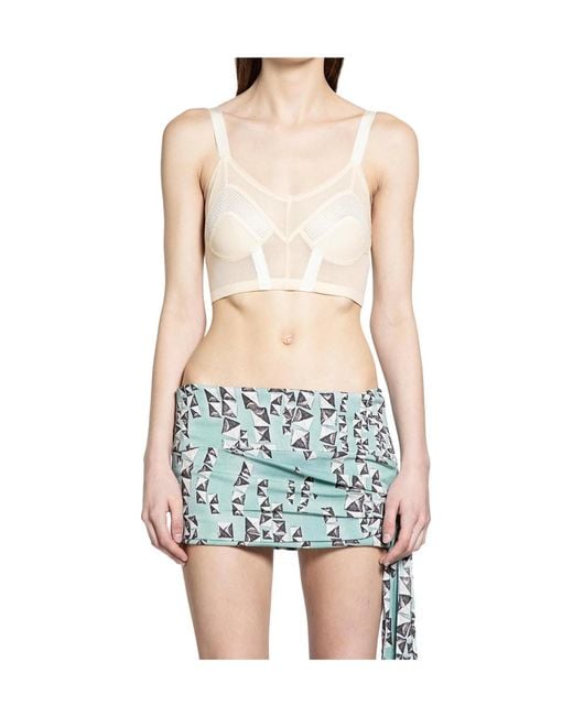 KNWLS Blue Round Neck Bra