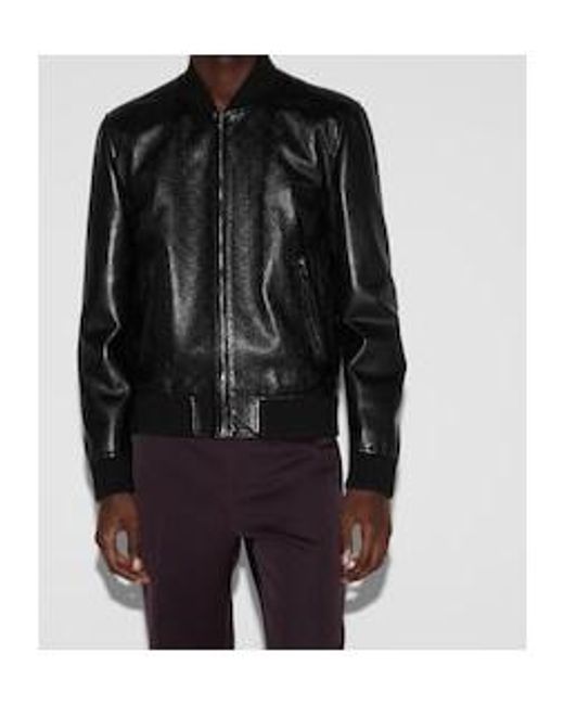Gucci Black Monogrammed Zip-Up Jacket for men