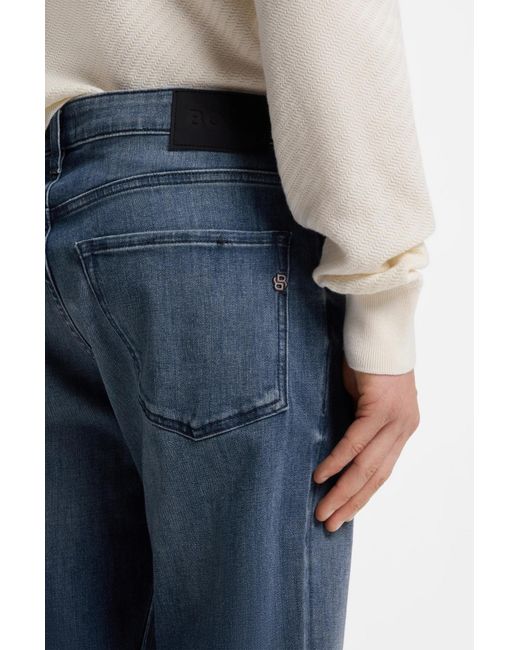 Boss Blue Regular-Fit Jeans for men