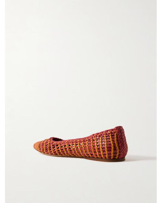 Gabriela Hearst Brown Braided Ballet Flats