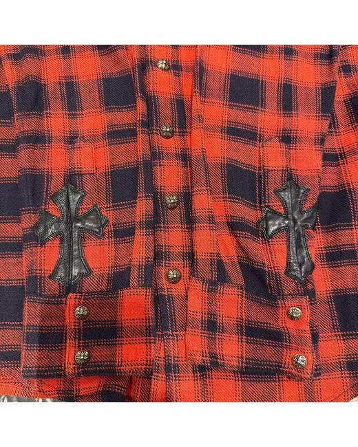 Chrome Hearts Red Long-Sleeved Shirt for men
