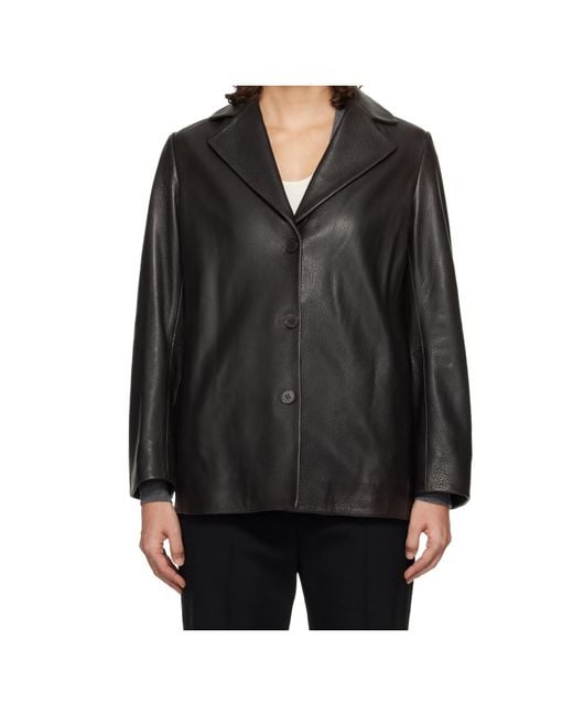 Nour Hammour Black Long-Sleeved Suit Jacket