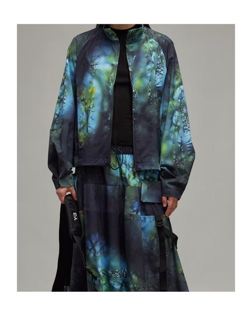 Y-3 Blue Graphic-Print Jacket