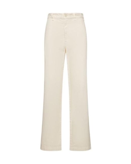 Nili Lotan White High-Waisted Casual Trousers