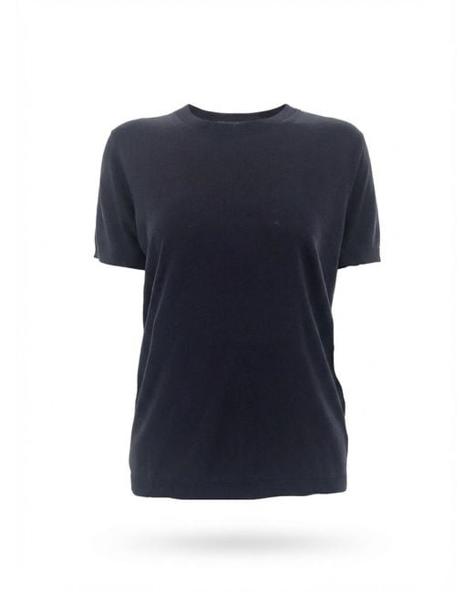 Weekend by Maxmara Blue Short-Sleeved Sweater