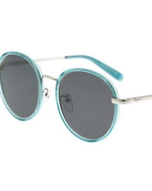 Ferragamo White Logo Sunglasses
