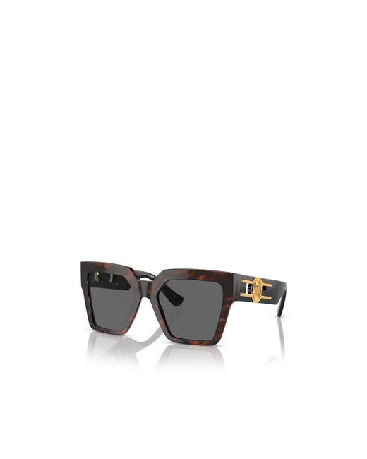 Versace Gray Eyewear Butterfly-Frame Sunglasses