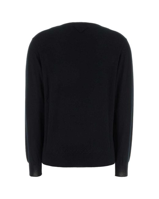 Prada Black Long-Sleeved Crewneck Jumper