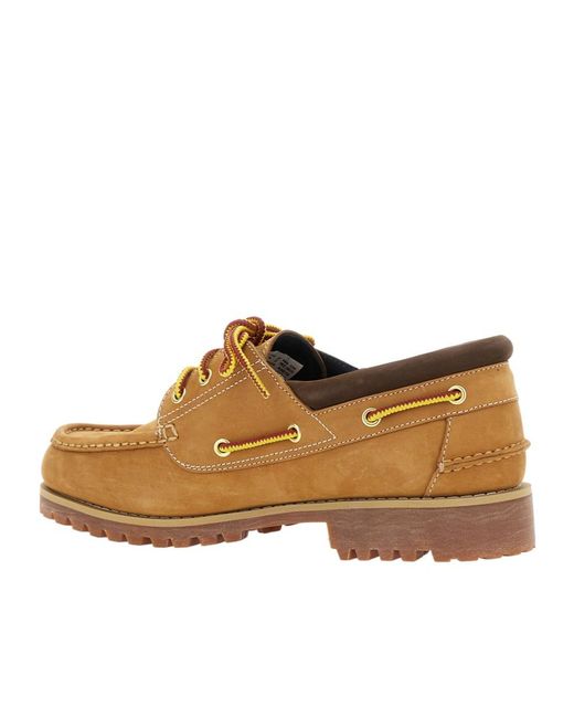 Timberland Brown Lace-Up Loafers for men