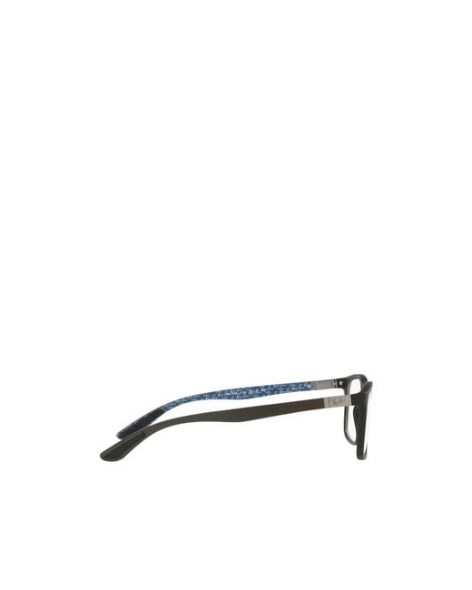 Ray-Ban Metallic Square Frame Glasses for men