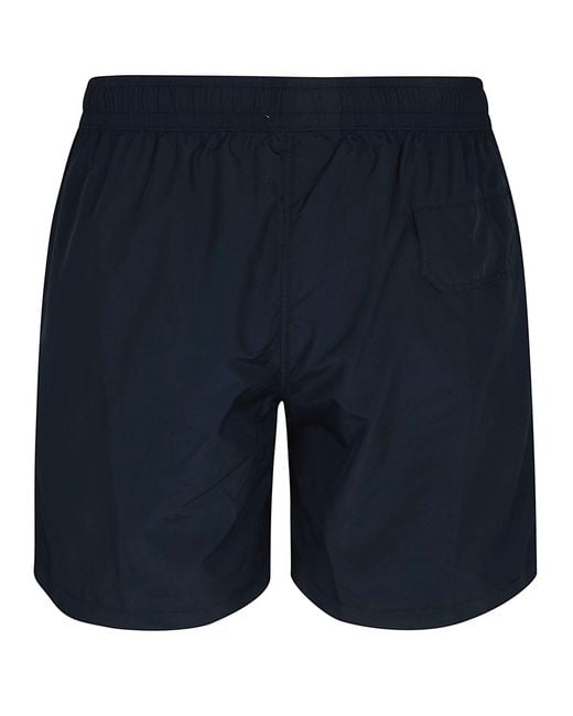 Eleventy Blue Drawstring-Fastening Swim Shorts for men