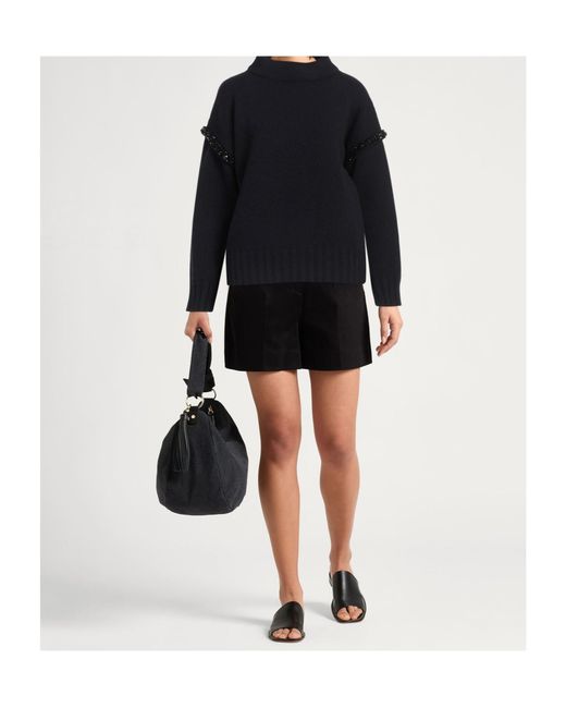 Max Mara Blue Polo Neck