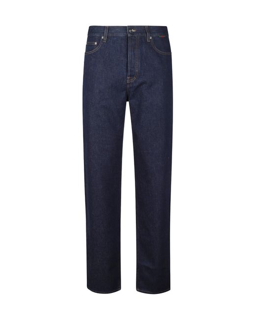 Gucci Blue Jeans With Logo for men