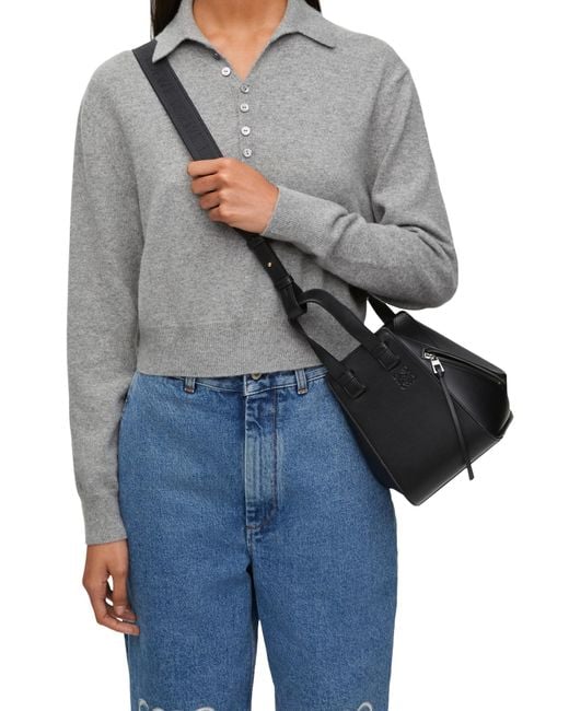 Loewe Black Compact Hammock Bag