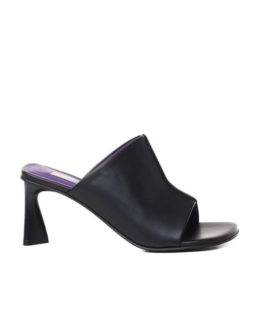 Stella McCartney Black Open Toe Slip-On Mules