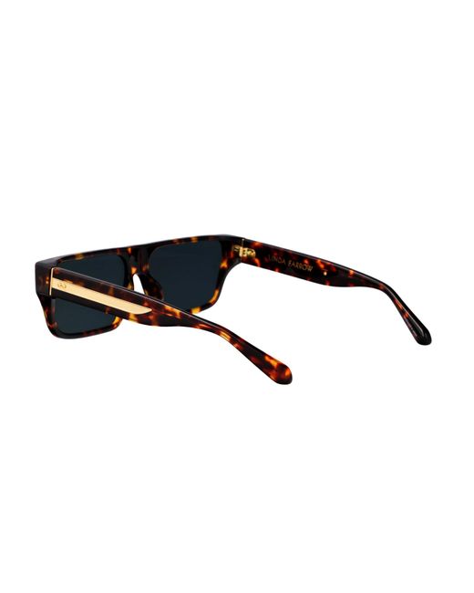 Linda Farrow Black Geometric Sunglasses