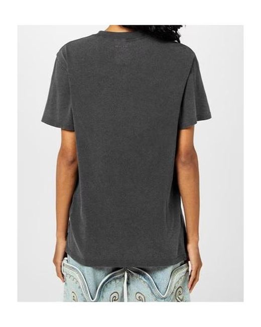 Anine Bing Gray Short-Sleeved T-Shirt