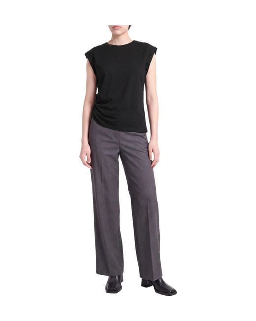 Rag & Bone Black Solid Color T-Shirts