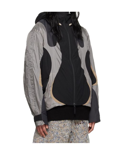 Kusikohc Black Spliced Jacket for men