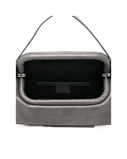 OSOI Gray Flap-Over Shoulder Bag