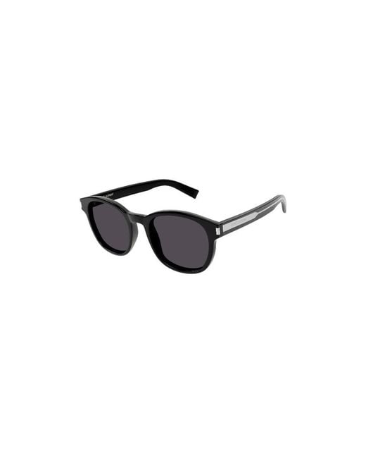 Saint Laurent Black Eyewear Round Frame Sunlgasses for men