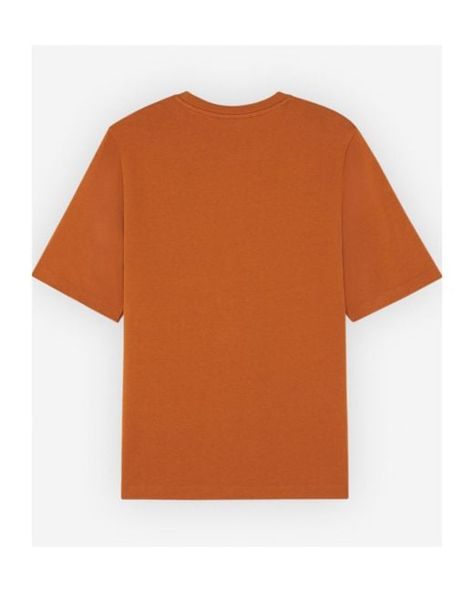 Maison Kitsuné Brown Maison Kitsuné Bold Fox Crewneck T-Shirt