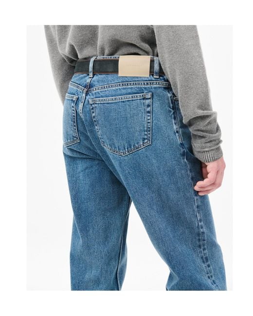 Our Legacy Blue Belt Loop Denim Trousers for men