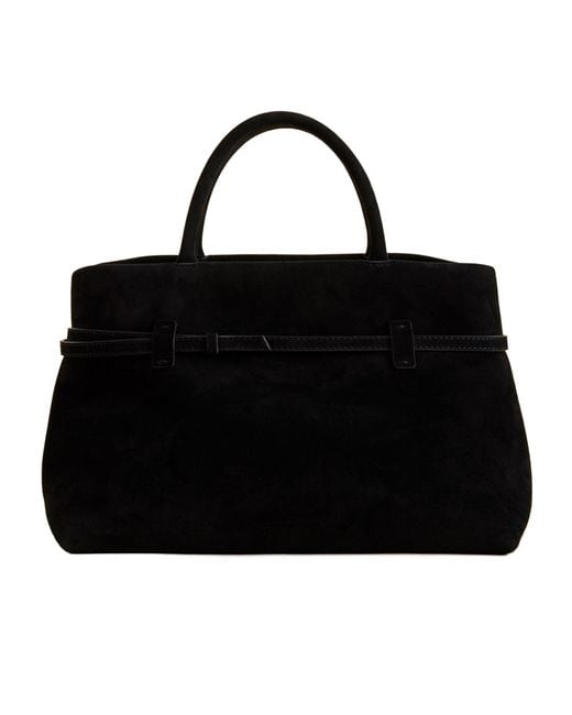 MANU Atelier Black Buckle Detailed Top Handle Bag