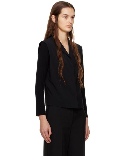The Row Black Sleeveless Vest