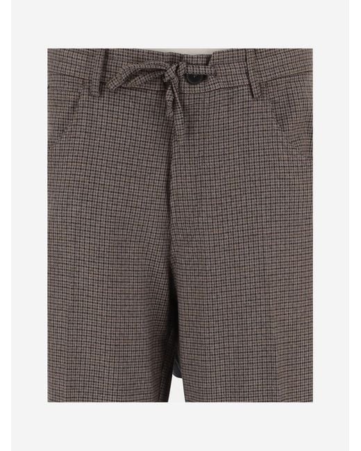 DARKPARK Gray Checked Drawstring Pants