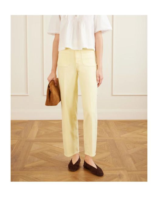 FRAME Natural Casual Trousers With Belt Loops