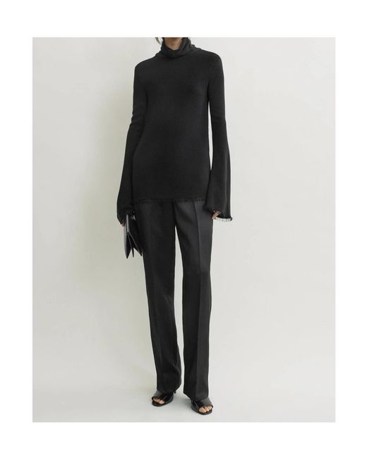 Totême Black Long-Sleeved Top