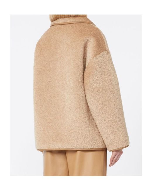 Max Mara Natural Studio Long-Sleeved Button-Up Jacket