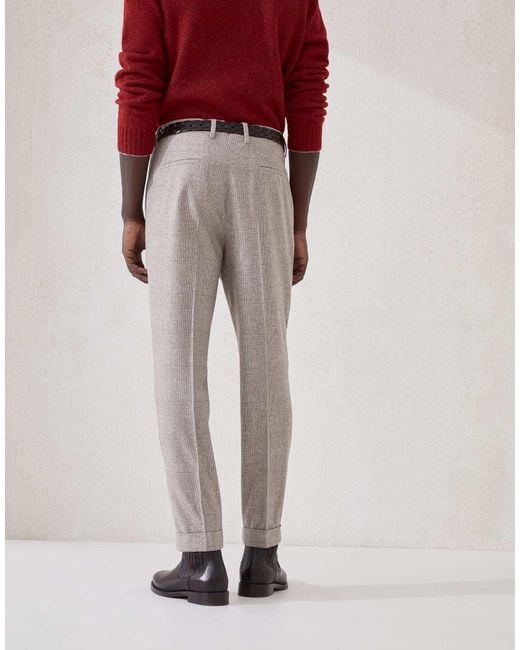 Brunello Cucinelli Pleated Tailored Trousers for men