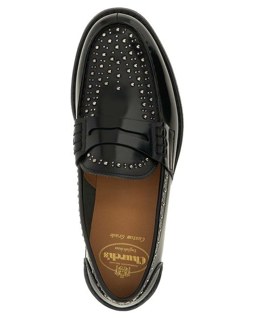 Church's Black Bookbinder Leather Loafers for men