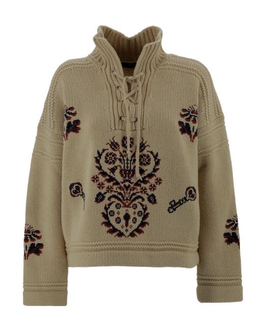 Etro Green Turtleneck Sweater