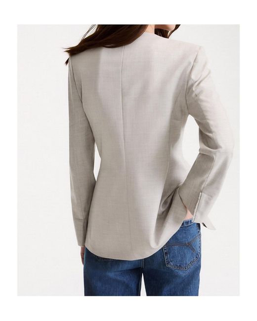 Marella White Long-Sleeve Jacket