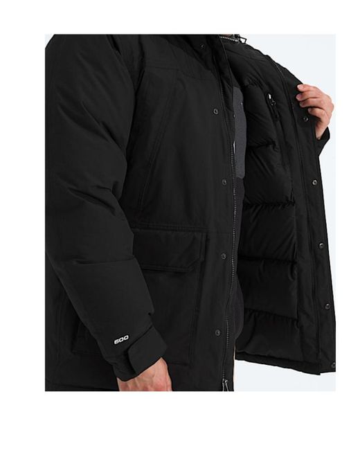 The North Face Black Fur-Trim Mcmurdo Parka for men