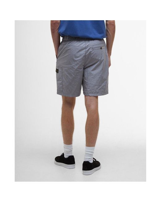Barbour Gray Cargo Shorts for men