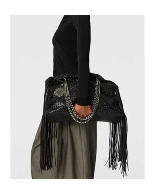 Stella McCartney Black Falabella Medium Shoulder Bag