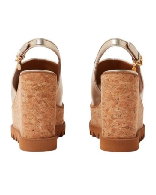 Stella McCartney White Sneak-Elyse Slingback Sandals