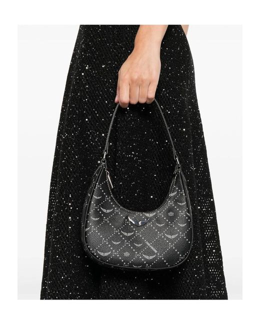 Zadig & Voltaire Black Z Night Out Logo Graphic Shoulder Bag
