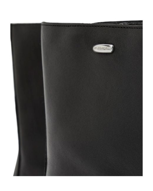 Our Legacy Black Camion Leather Ankle Boots for men