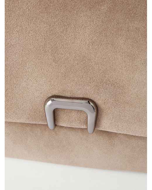 Brunello Cucinelli Natural Flap Clutch