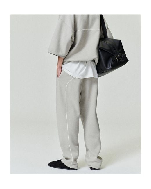 Fear Of God Gray Logo Drawstring Joggers for men
